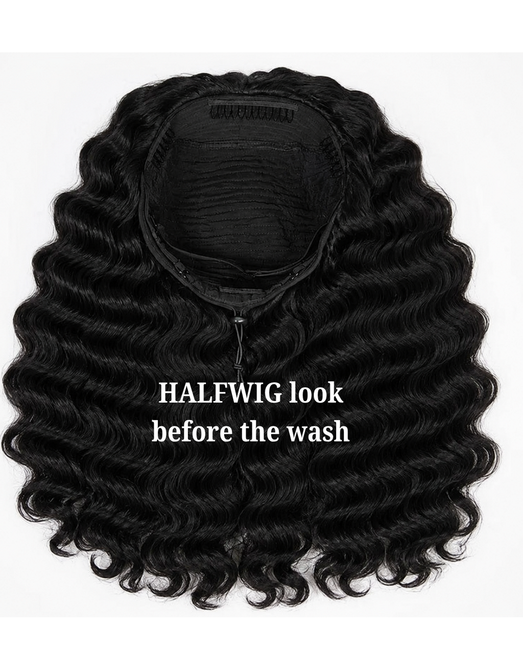 " Soft life curl half wig "