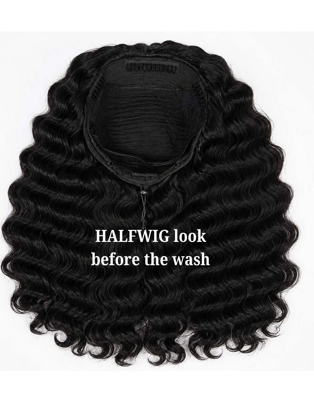 " Soft life curl half wig "