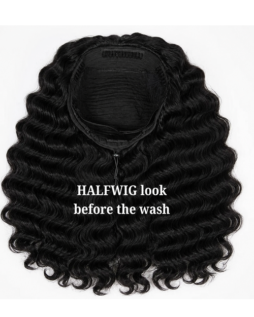 " Soft life curl half wig "